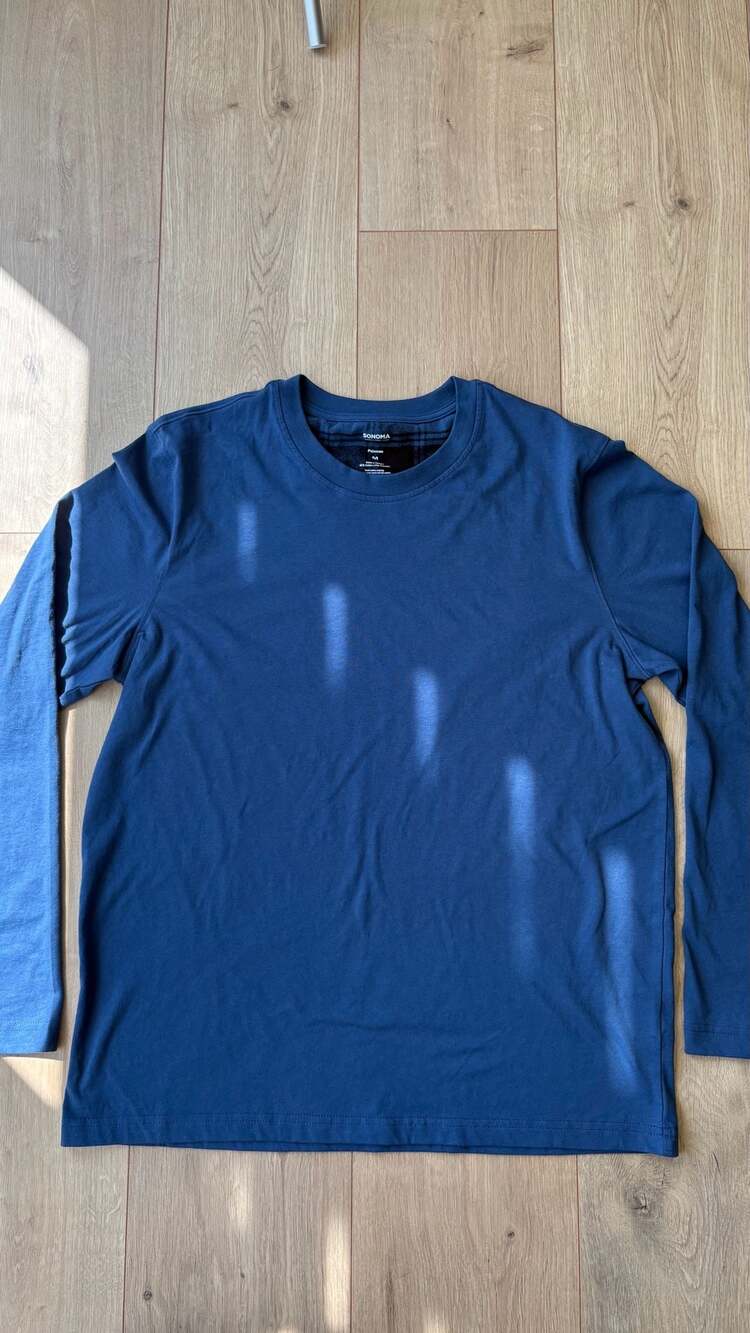 Sonoma Goods For Life Pajamas Size M Blue Long Sleeve Shirt